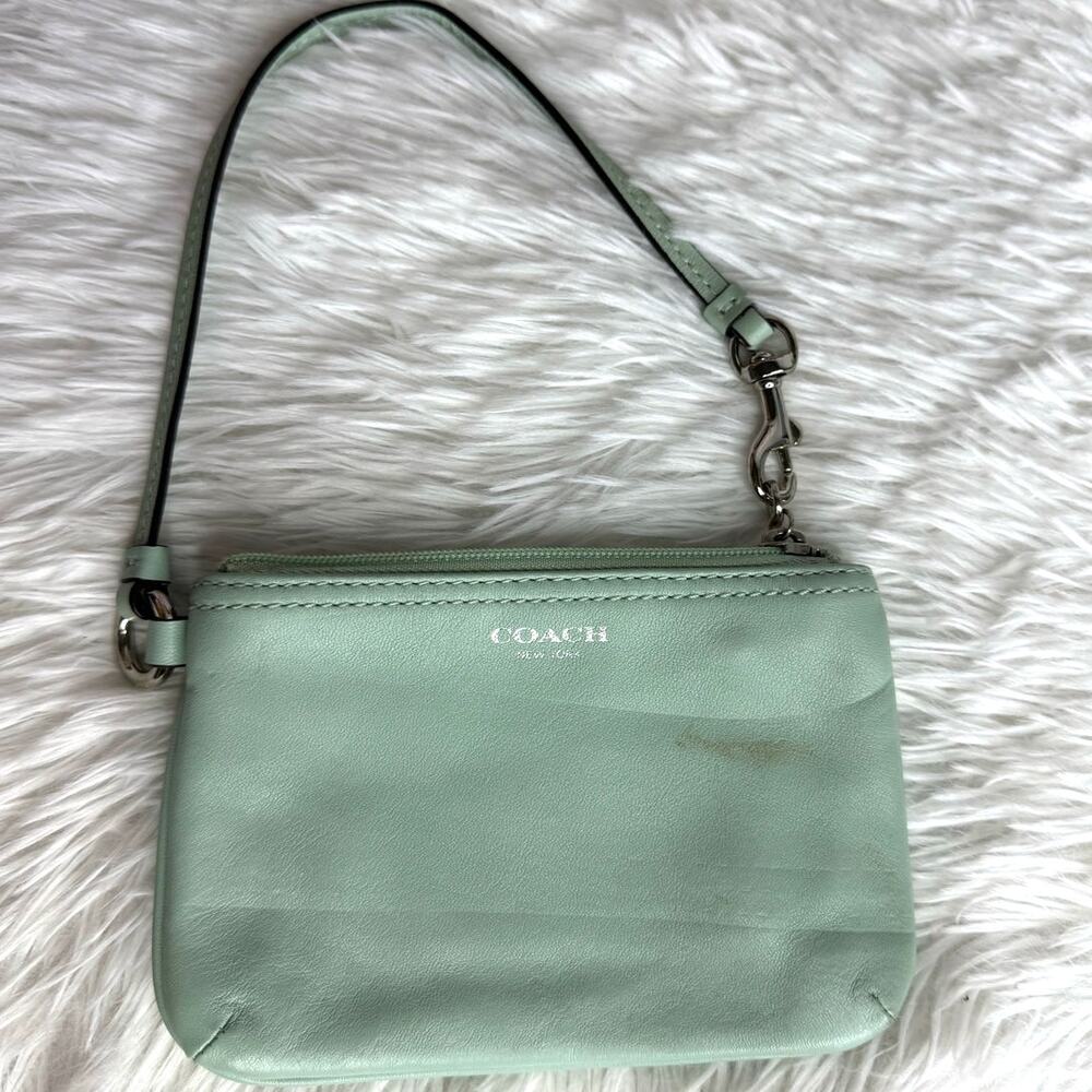 COACH Aqua Wristlet